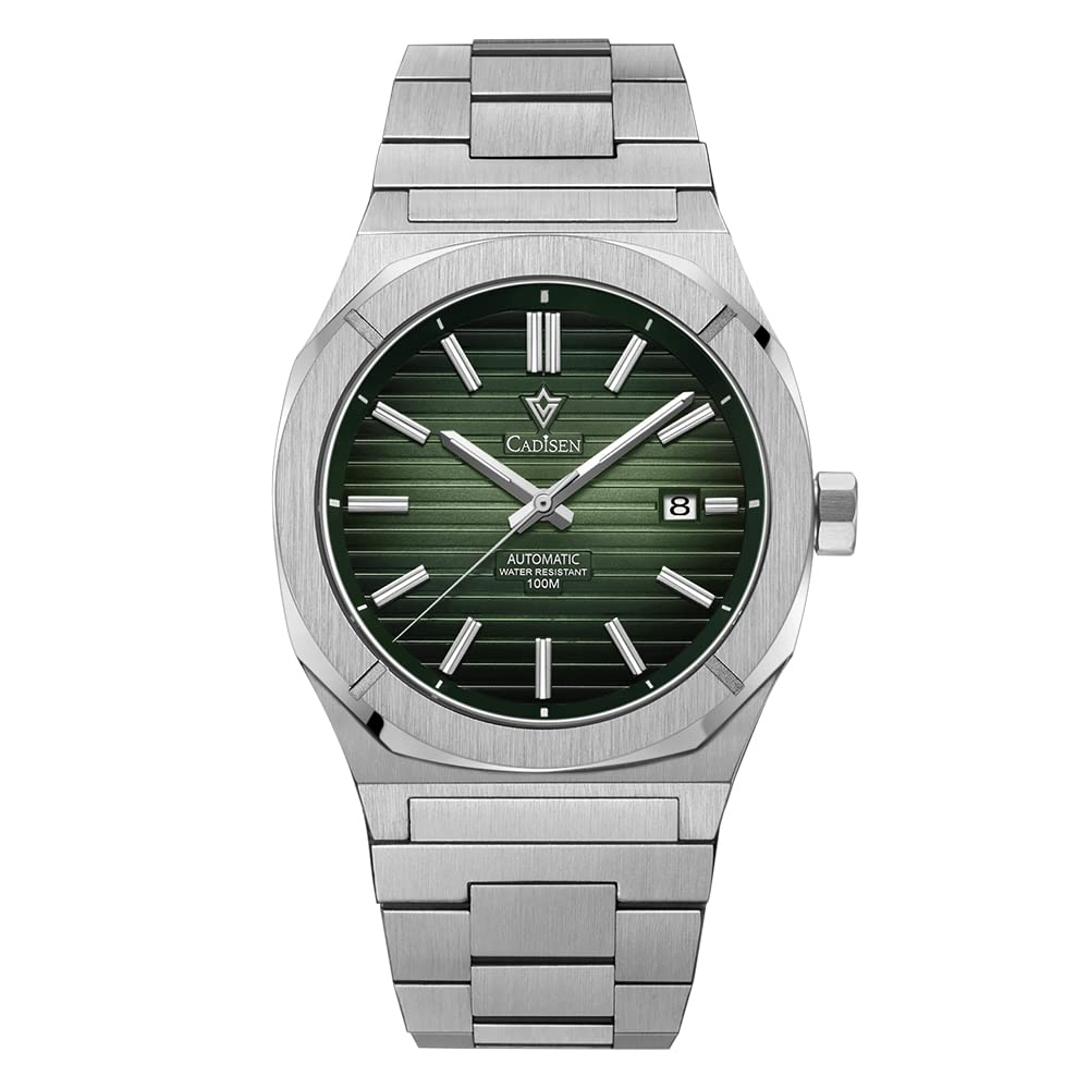 CADISEN Men's Automatic Watch with NH35 Movement - Sapphire Crystal Glass, Waterproof, Casual & Business Dress Watch for Men - Perfect for Office, Formal Events & Everyday Wear