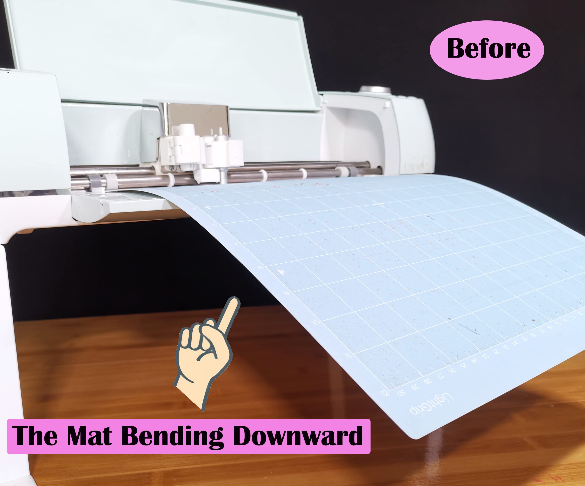 Cricut Explore Air 3/2/1 Cutting Mat Extender Support Tray - White | Compatible with Cricut Explore Air Series (Not for Maker3/Maker) | Perfect for DIY Crafts, Scrapbooking & Vinyl Cutting Projects