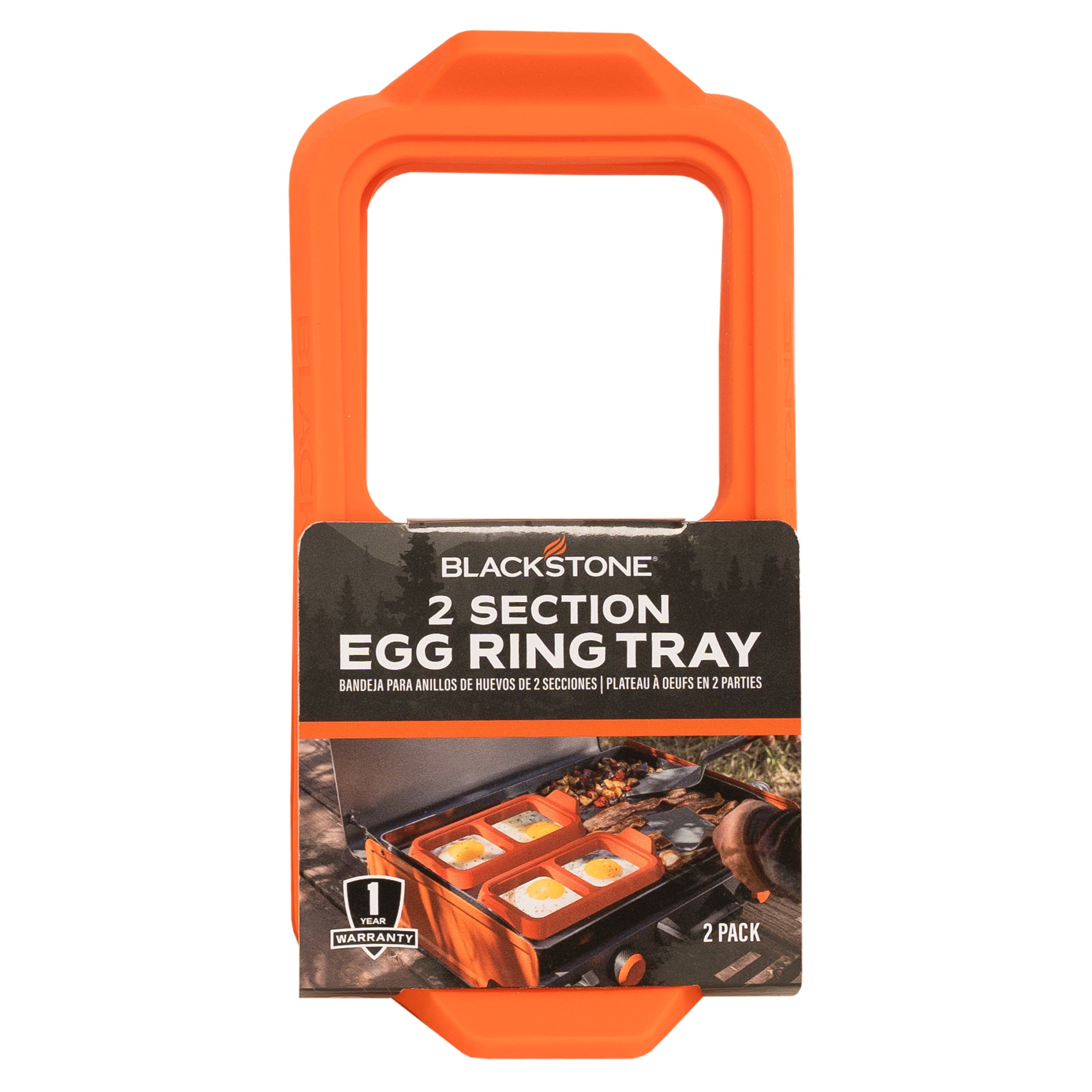 2-Pack Stainless Steel Egg Ring Trays for Perfectly Shaped Eggs - Ideal for Breakfast, Burgers, and Sandwiches