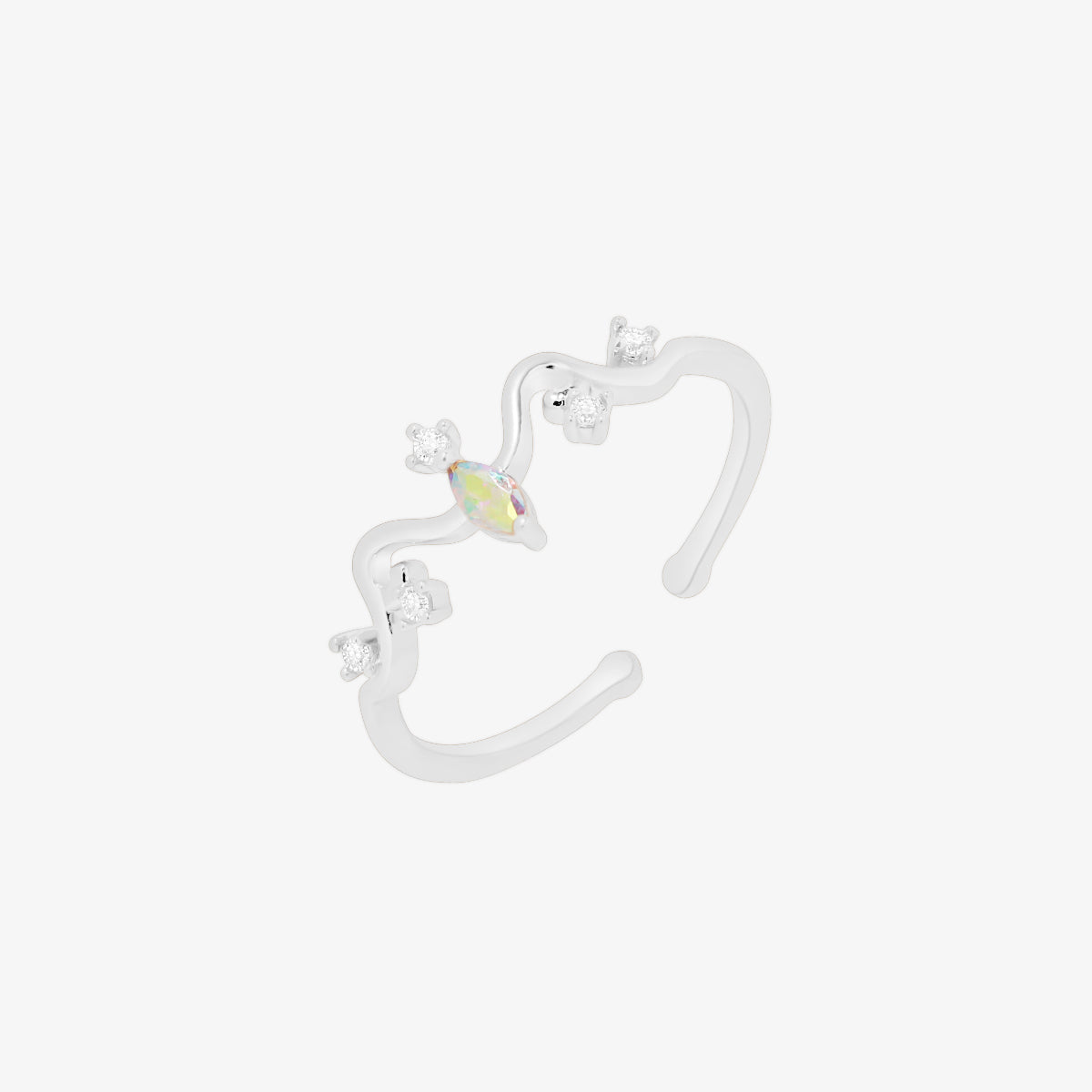 Smoky Topaz Cubic Zirconia Ring for Women - Elegant Sterling Silver Statement Jewelry for Parties, Weddings & Special Occasions