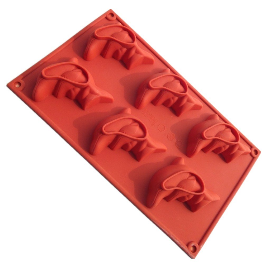 6-Piece Dolphin Silicone Baking Molds Set - Handmade Soap, Cake, Muffin & Biscuit Molds for Chocolate, DIY Crafts - Perfect for Home Baking, Party Treats & Gift Making