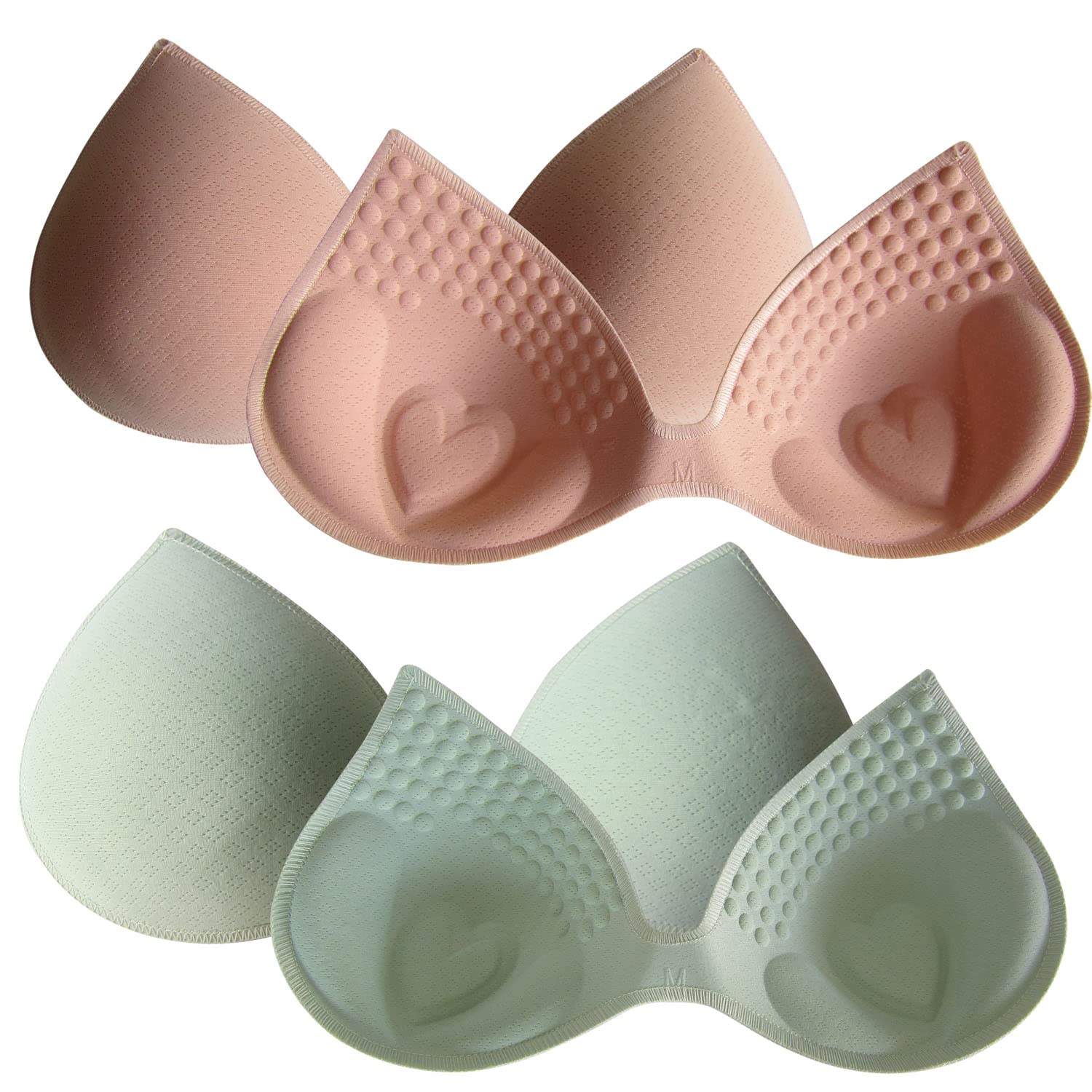 Push Up Bra Pads Inserts - Replacement Pads for Sports Bras & Swimsuits - Enhance Comfort & Shape for Workouts & Beachwear