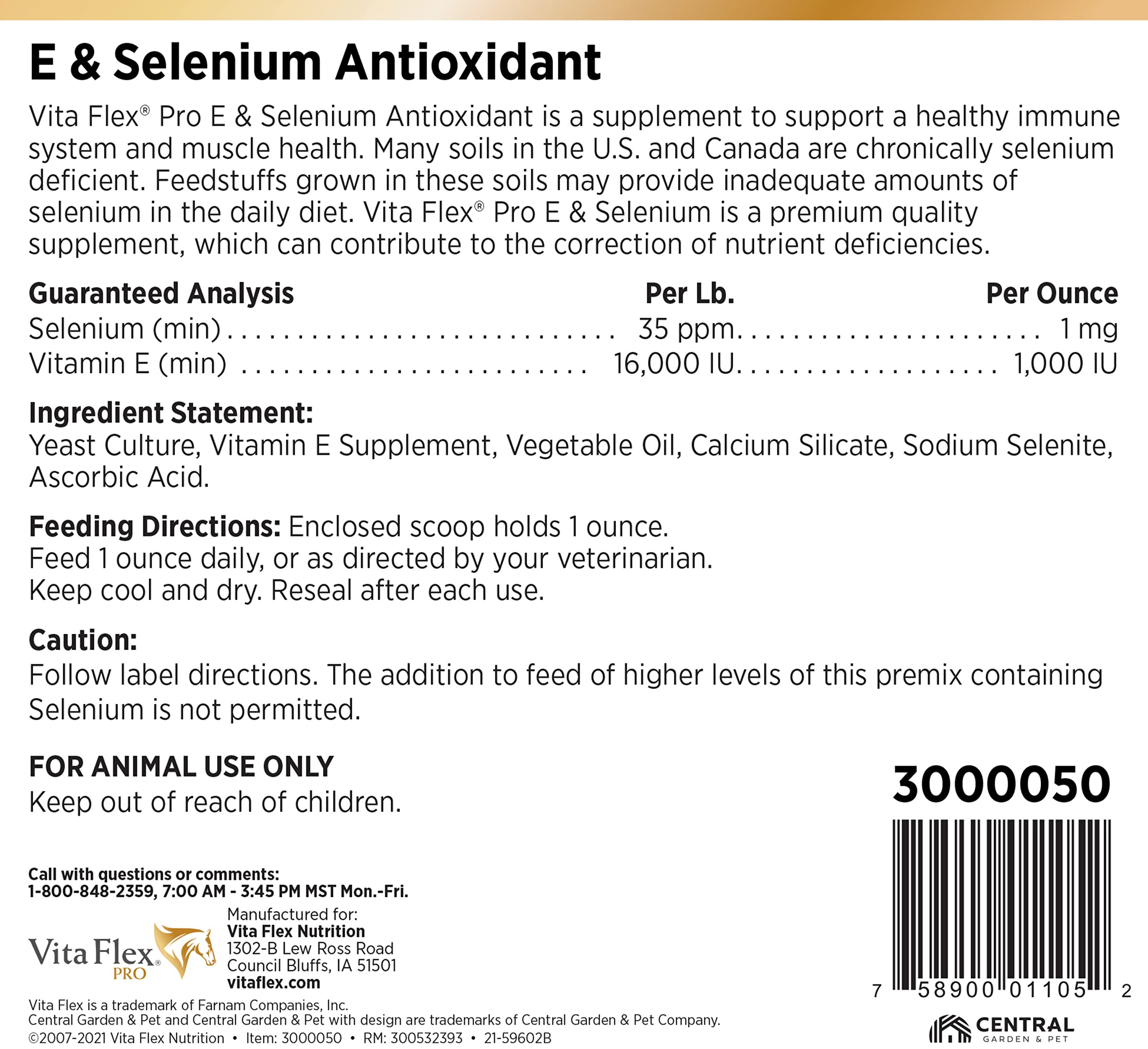 **Pro E & Horse Selenium Supplement – Essential Antioxidants for Equine Health – 20 lb (320-Day Supply) – Supports Immune System & Muscle Recovery**    *(Use for: Performance Horses, Breeding Mares, Senior Horses & General Equine Wellness)*