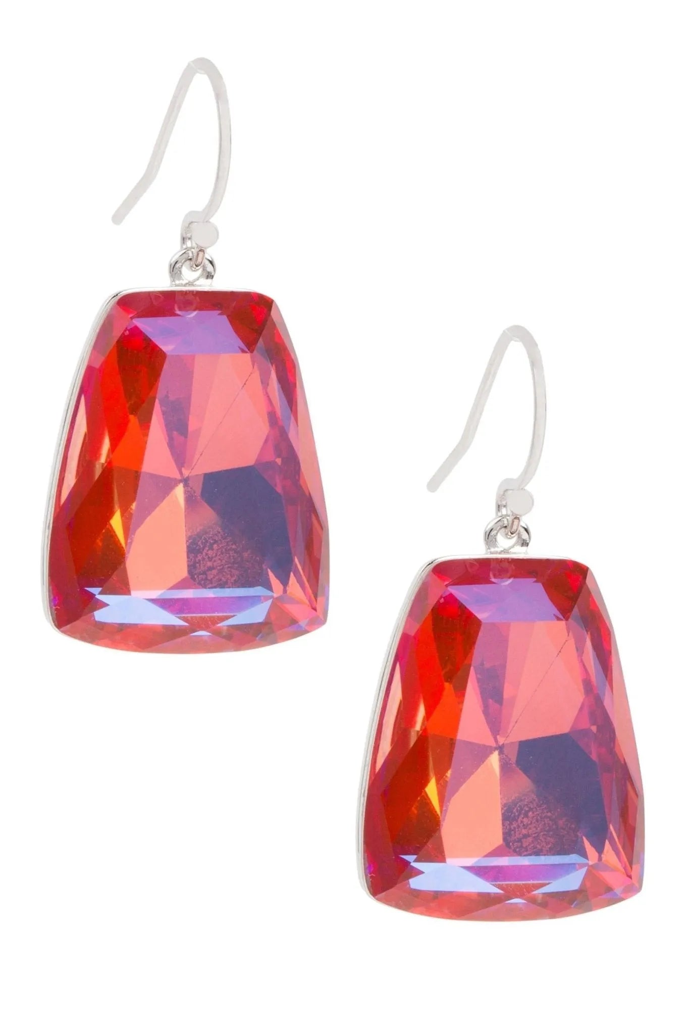 Prism Cushion Stud Earrings for Women - Hypoallergenic Cubic Zirconia Earrings for Everyday Wear & Special Occasions