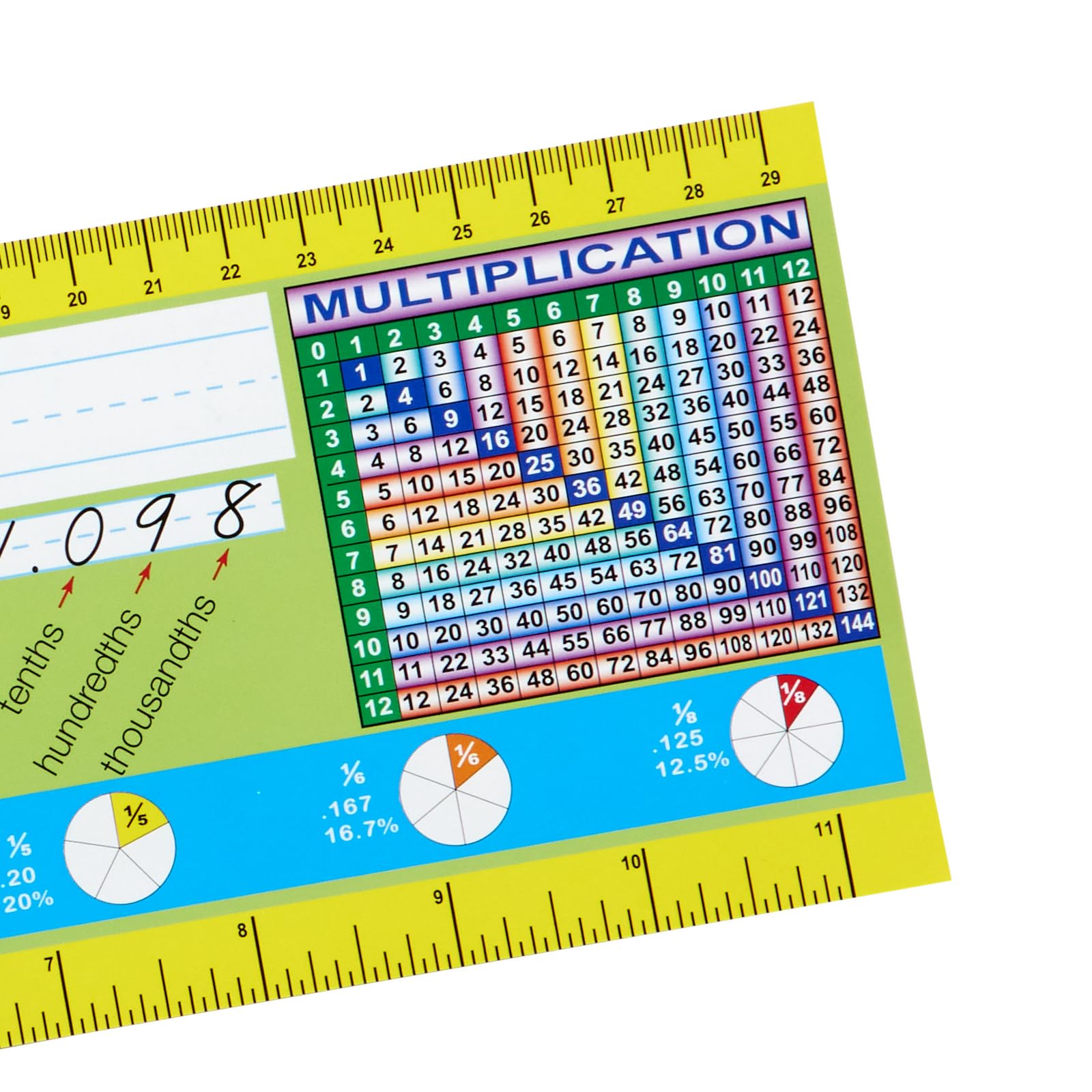 Zaner-Bloser Intermediate Double-Sided Nameplate - 12 Pack Cardstock Desktop Reference with Self-Adhesive Sleeves & Testing Inserts - Perfect for Classroom Desks, Homeschooling, and Student Learning Activities