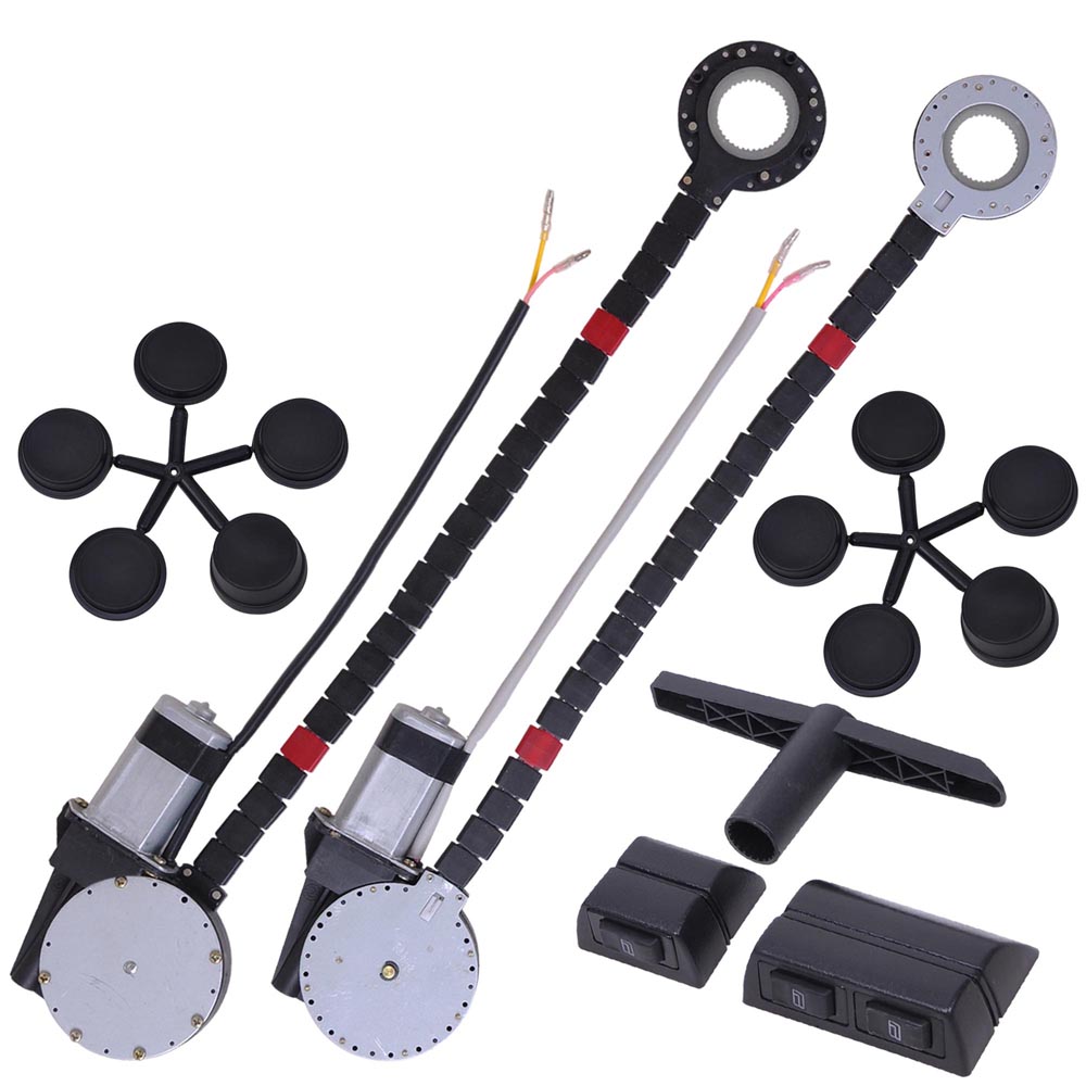 TheLAShop 2 Window Electric Power Conversion Kit for Cars, Trucks & SUVs - Easy DIY Installation for Manual to Automatic Windows Upgrade (Perfect for Daily Commute & Road Trips)