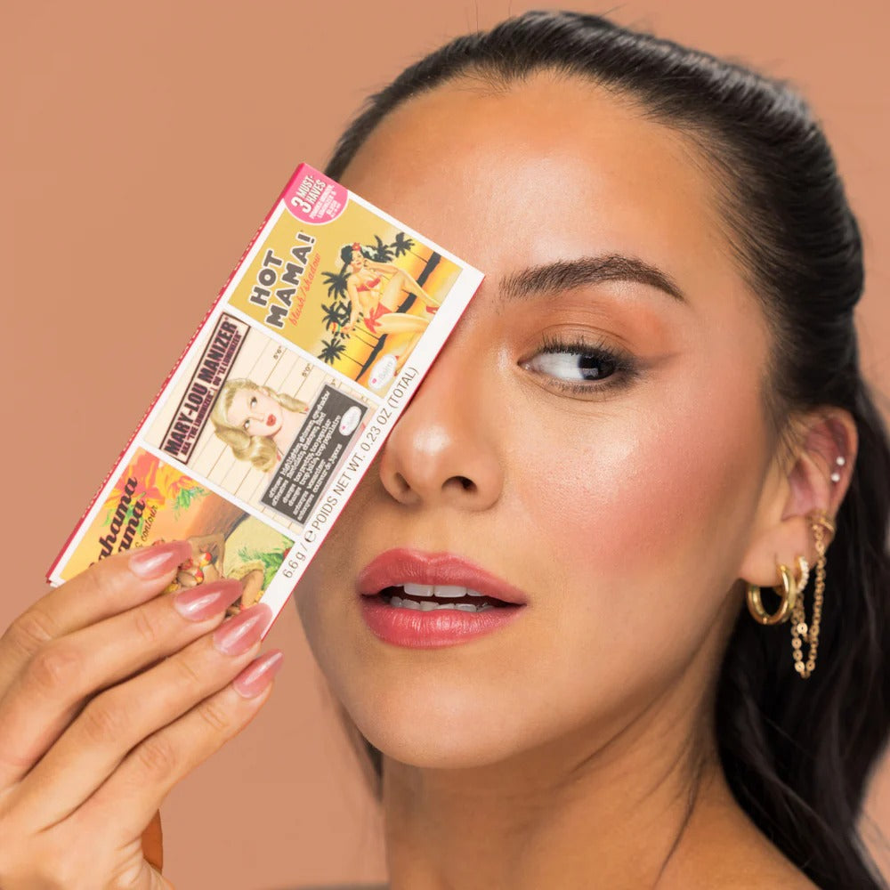 The Balm Cosmetics Must-Have Powder Trio - Matte Bronzer, Blush & Highlighter Set for Flawless Makeup | Perfect for Everyday Wear & Special Occasions