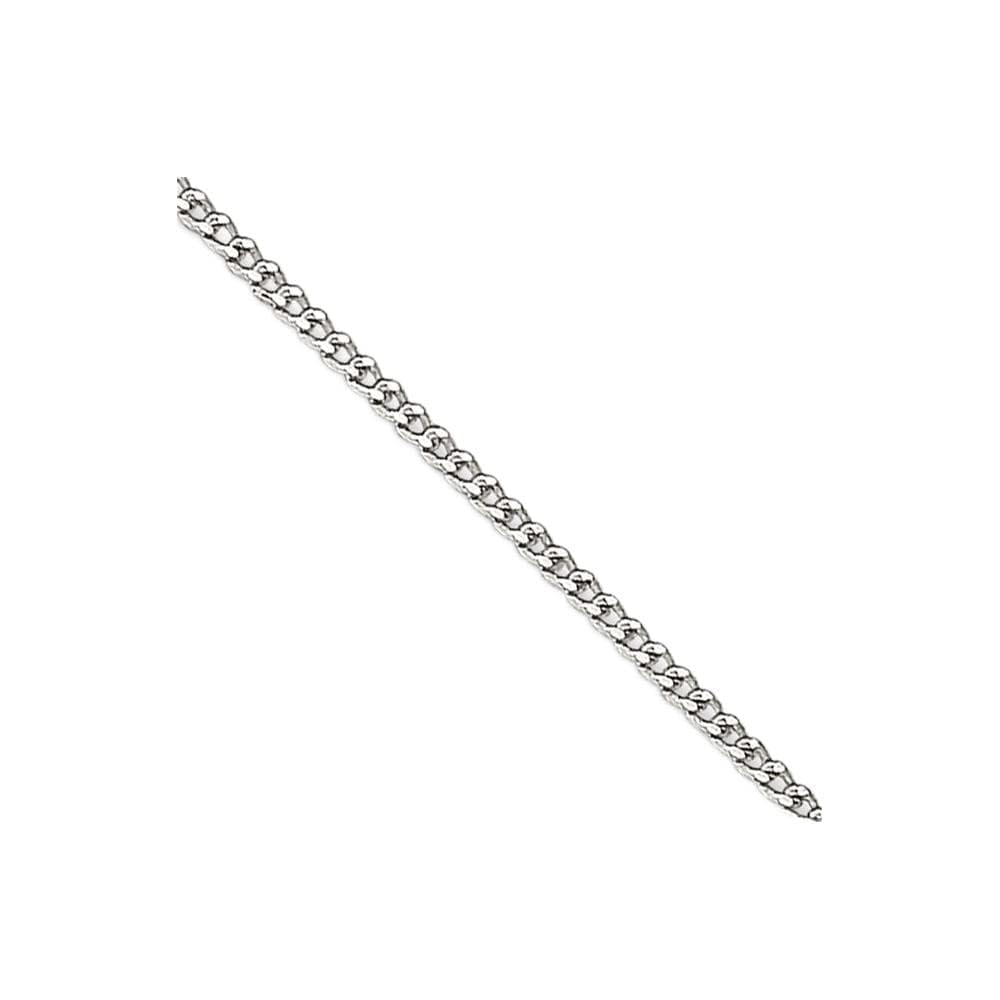 Sterling Silver 0.5mm Curb Chain Necklace for Women & Men - Durable & Hypoallergenic Jewelry for Everyday Wear, Gifts & Special Occasions