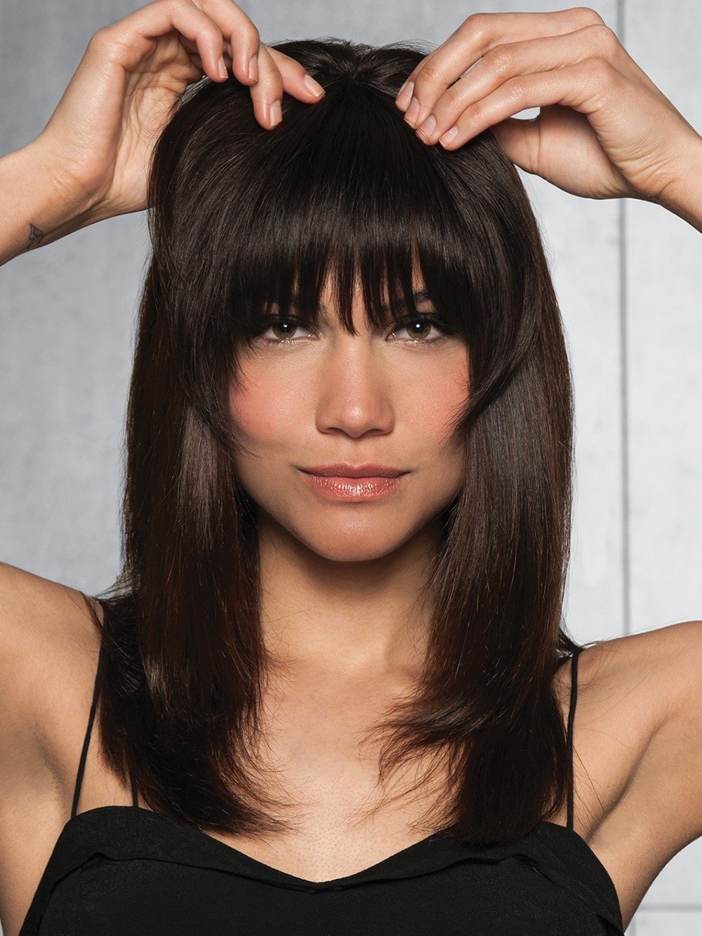 Strawberry Blonde Clip-In Human Hair Bangs | 9