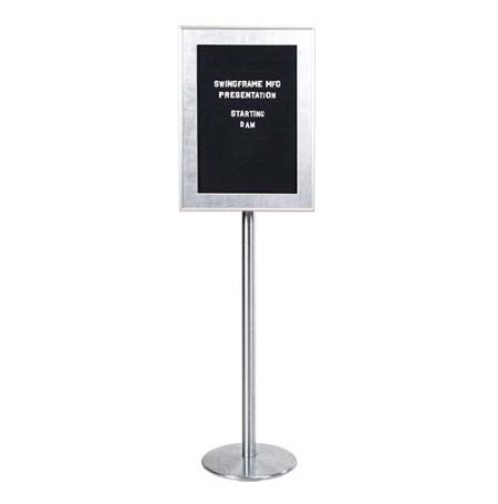 Premium Metal Framed Letter Board with Stand - Single Sided Message Board for Home Office Decor, Wedding Signs & Coffee Shop Displays