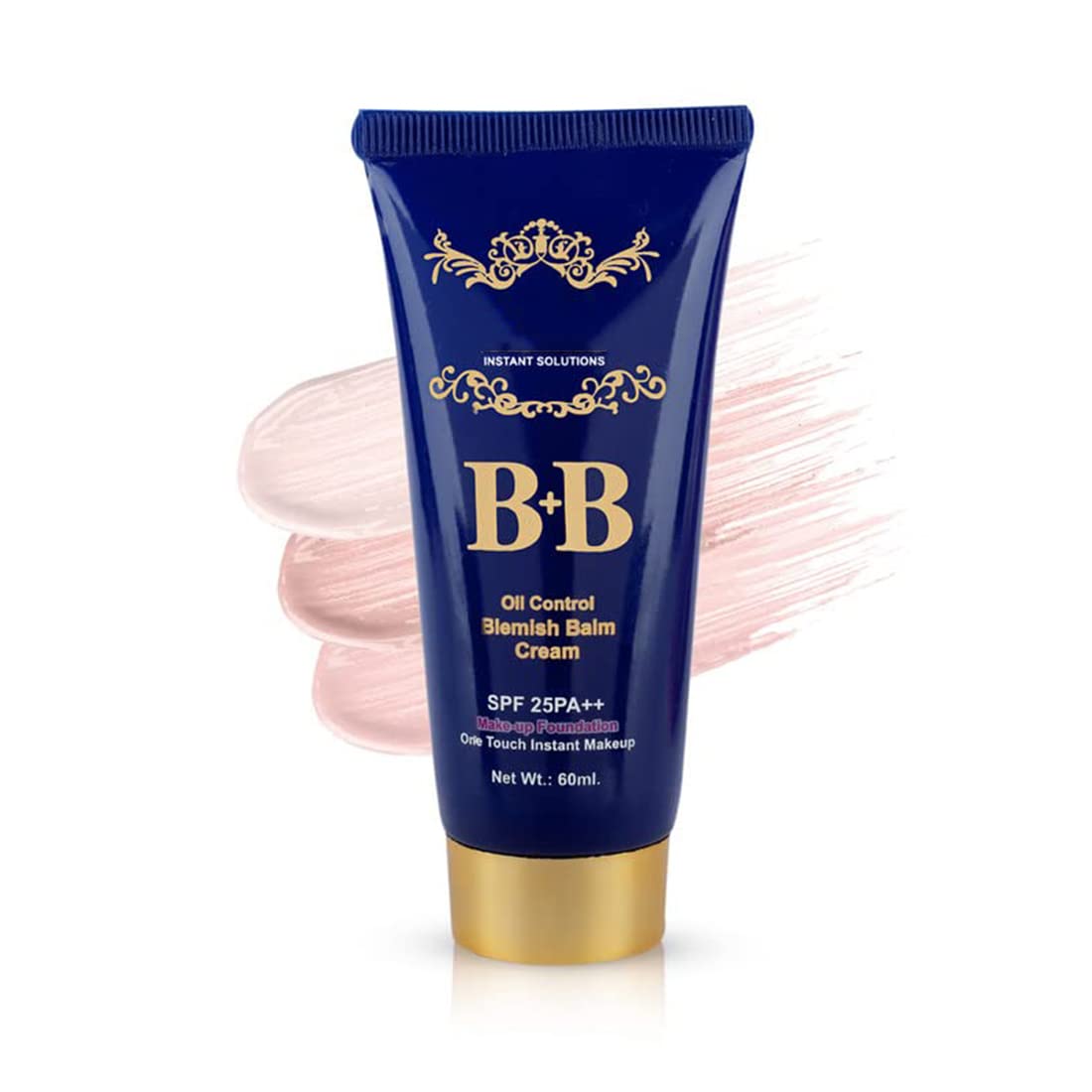 Oil Control BB Cream SPF 25 with Makeup Sponge - Pack of 2 for Flawless Coverage