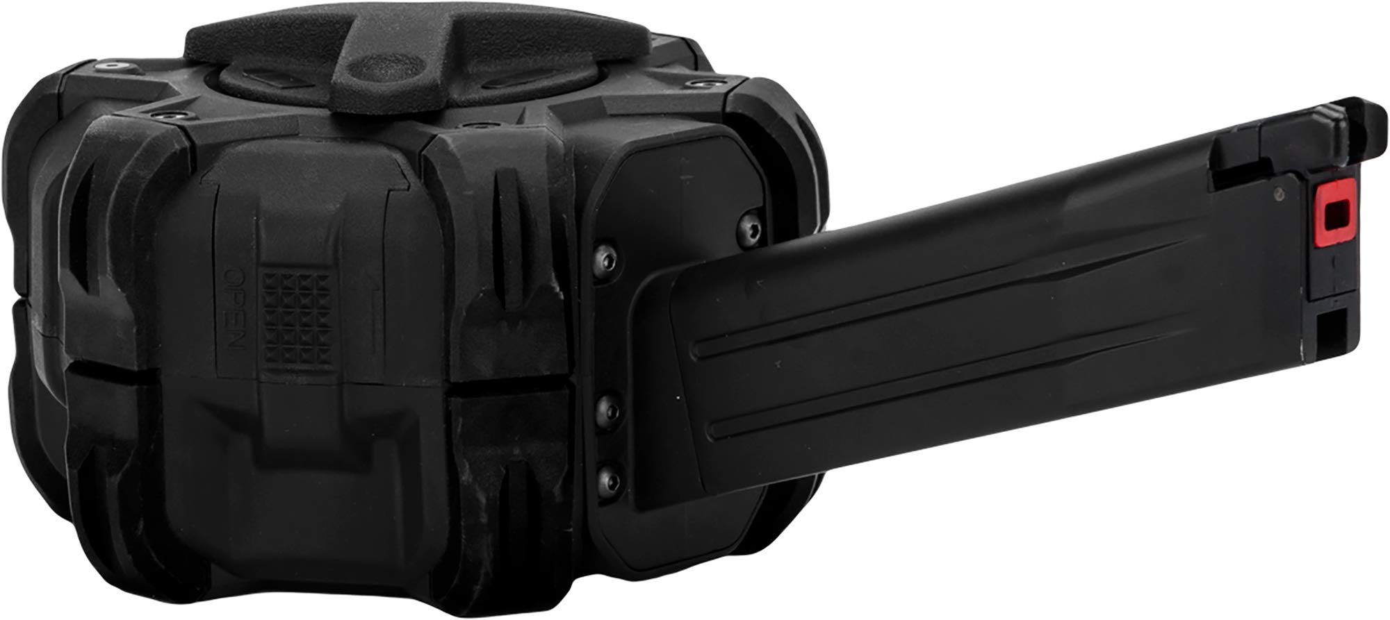 AW Custom Drum Airsoft Magazine for Gas Blowback Pistols & Rifles - Compatible with TM Hi-Capa Models (Black) | High-Capacity Airsoft Accessory for Tactical Training & Competitive Shooting