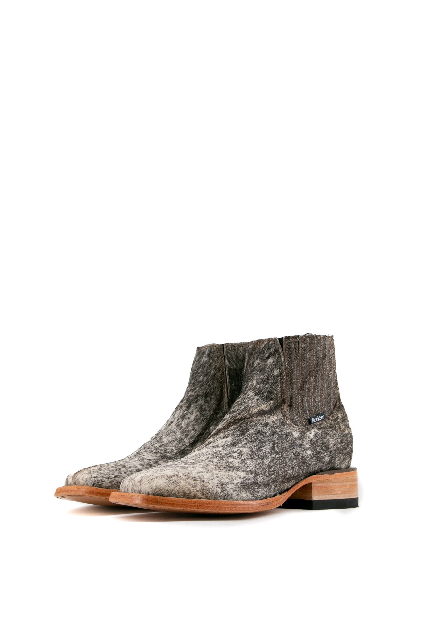 Men's Cowhide Square Toe Ankle Boots - Size 7 - Comfortable & Durable Western Boots for Casual Wear & Outdoor Activities