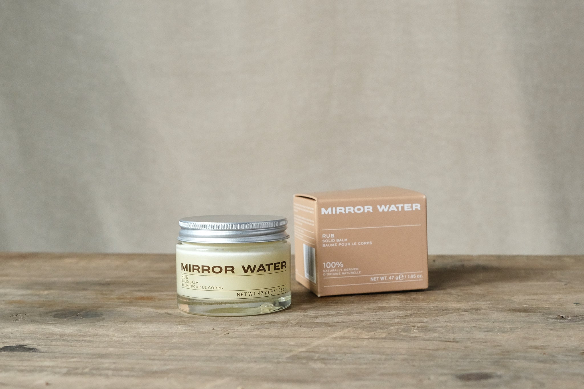 Mirror Water RUB Solid Balm - Hydrating & Moisturizing Lip Care for Dry Lips | Perfect for Daily Use, Travel & On-the-Go