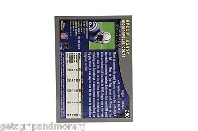 2001 Reggie Wayne Topps Chrome Rookie Refractor #250 Football Trading Card - Perfect for NFL Collectors, Sports Memorabilia Displays & Investment Collections