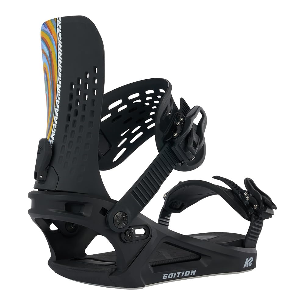 K2 Edition Men's Snowboard Bindings - High Performance Snowboard Bindings for Men - Perfect for Freeride, All-Mountain & Park Riding