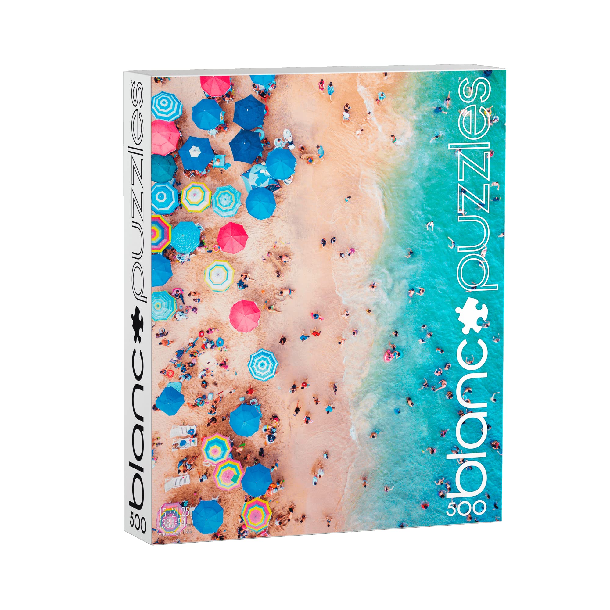Buffalo Games - Blanc - Day at The Beach Mexico 500 Piece Jigsaw Puzzle - White - Perfect for Family Game Nights & Relaxation