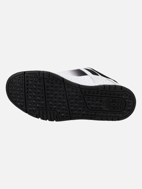 DC Stag BWF Skate Shoes for Men - White & Black High-Top Sneakers for Skateboarding & Casual Wear