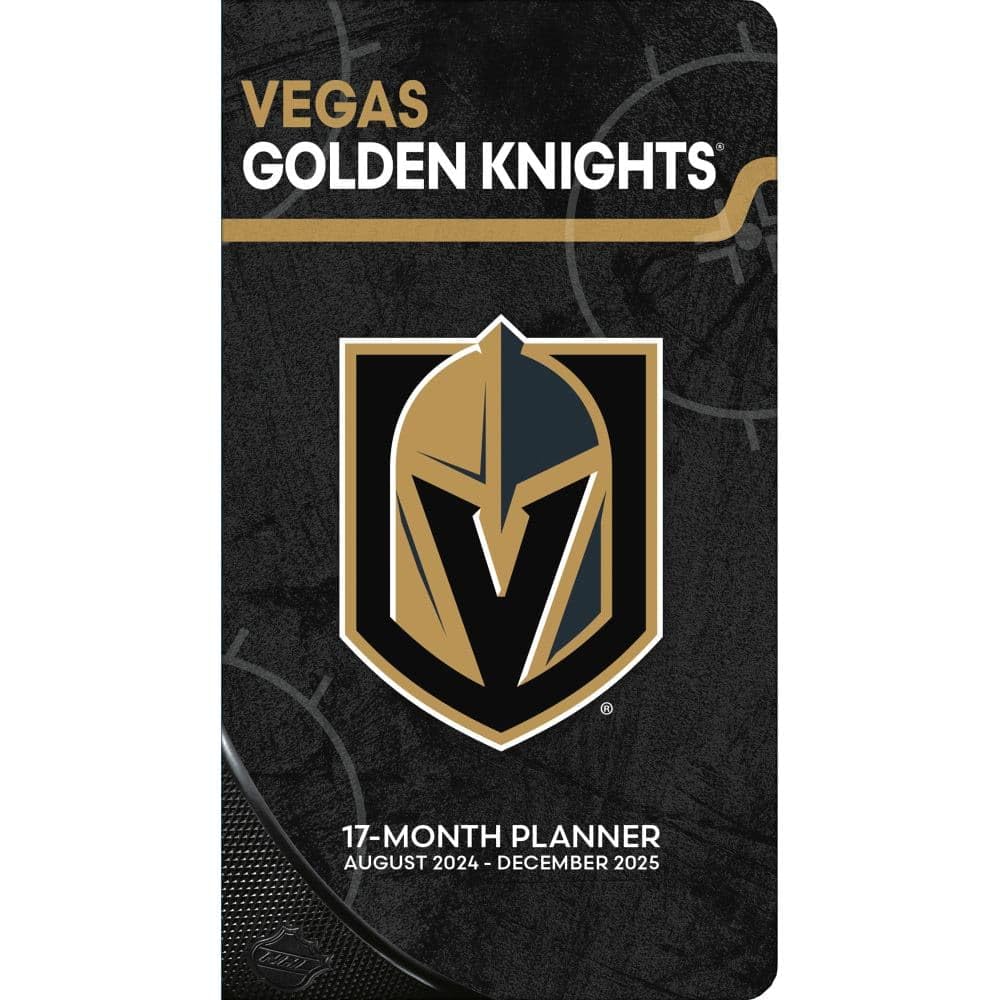 Turner Sports Vegas Golden Knights 2025 17-Month Pocket Planner - Premium Football Schedule Organizer for NHL Fans | Perfect for Game Day Planning, Team Tracking & Gift Giving