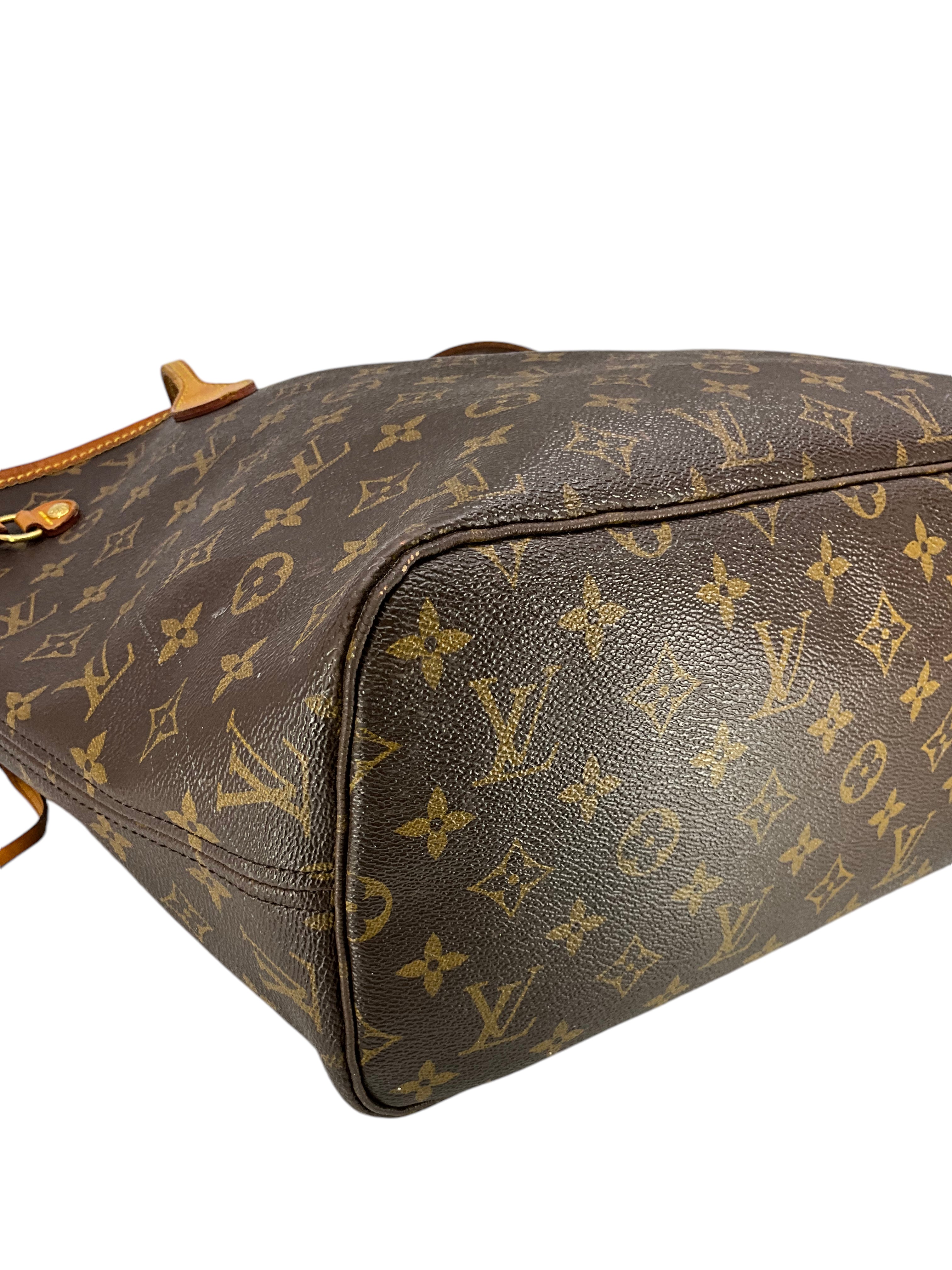 Authentic Louis Vuitton Neverfull MM Monogram Canvas Tote Bag - Luxury Designer Handbag for Women, Perfect for Work, Travel & Everyday Use