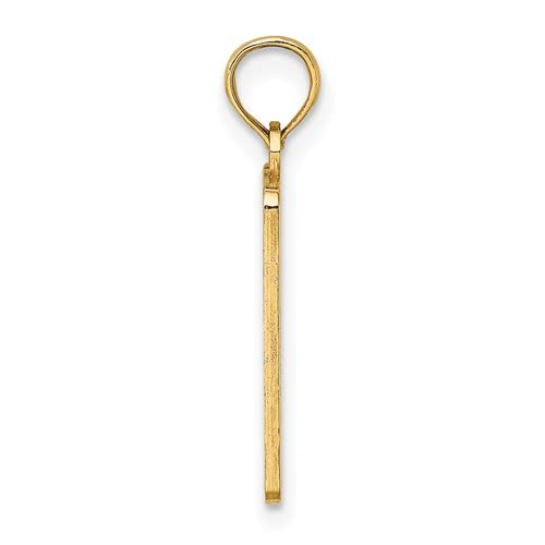 14K Yellow Gold Travel Charm Pendant - Exit 0 Cape May Souvenir Jewelry for Women | Perfect for Travel Lovers, Vacation Gifts & Beach-Themed Accessories