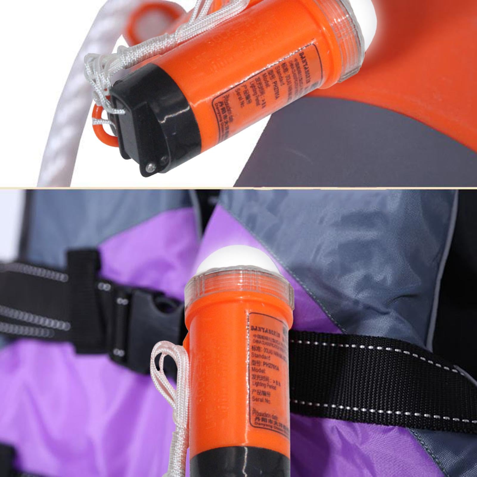 2 Pack LED Strobe Light - Waterproof Automatic Survivor Locator Light for Life Jackets & Marine Safety - Emergency Boat Lights for Nighttime Boating, Kayaking & Water Rescue Operations