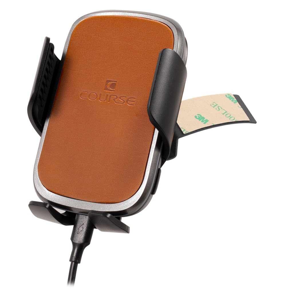 Course Motorsports Direct Fit Phone Mount for Toyota RAV4 (2013-2018) - Auto Closing Charging Cradle Head (Tan, Right Side) - Perfect for Hands-Free Navigation & Safe Driving