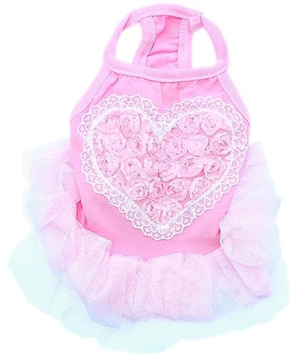 Heart Tutu Dog Dress - Adorable Pet Costume for Small & Medium Dogs - Perfect for Parties, Photos & Special Occasions