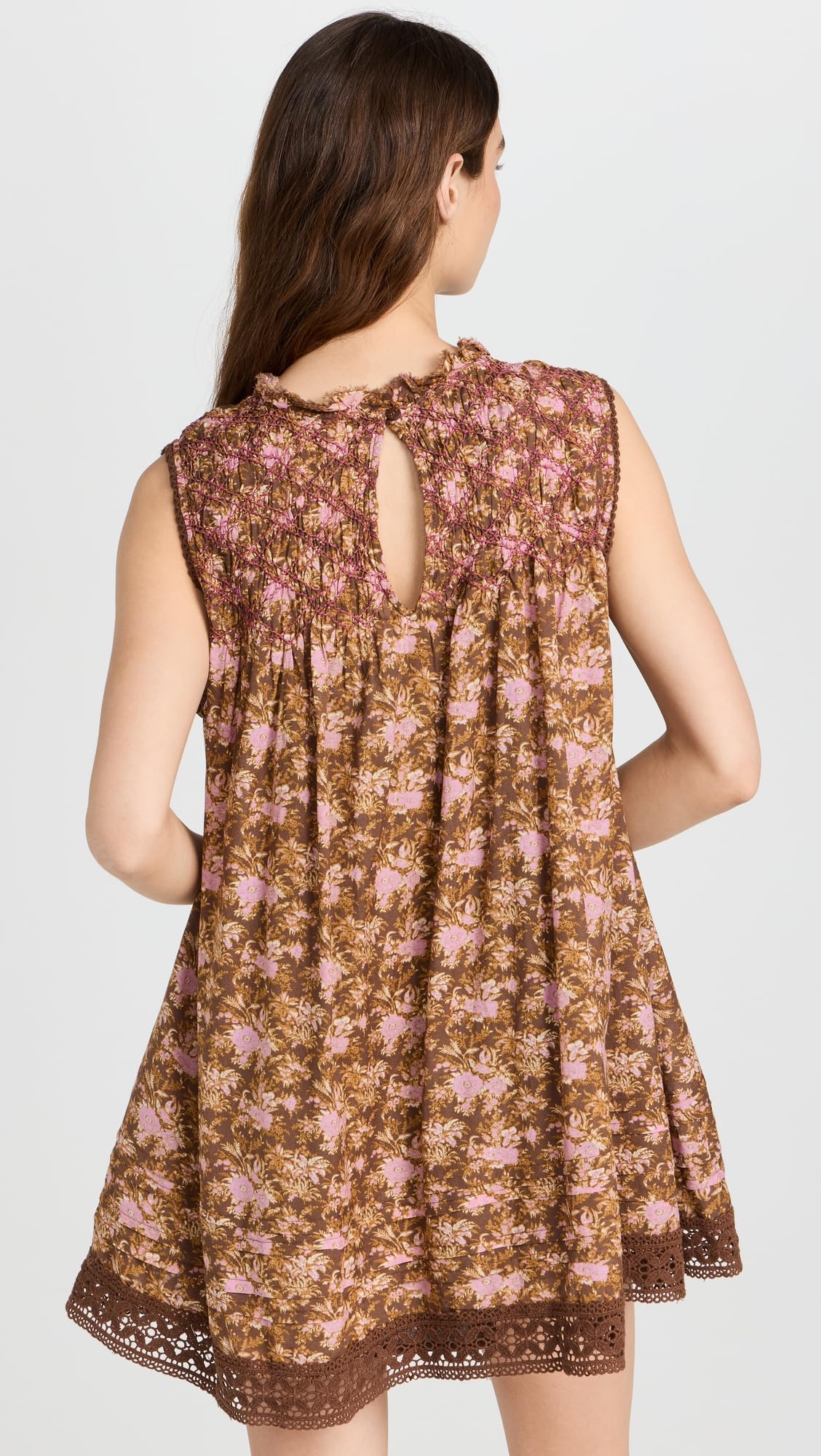 Free People Women's Shea Printed Mini Dress - Floral Boho Summer Dress for Beach, Vacation & Date Night