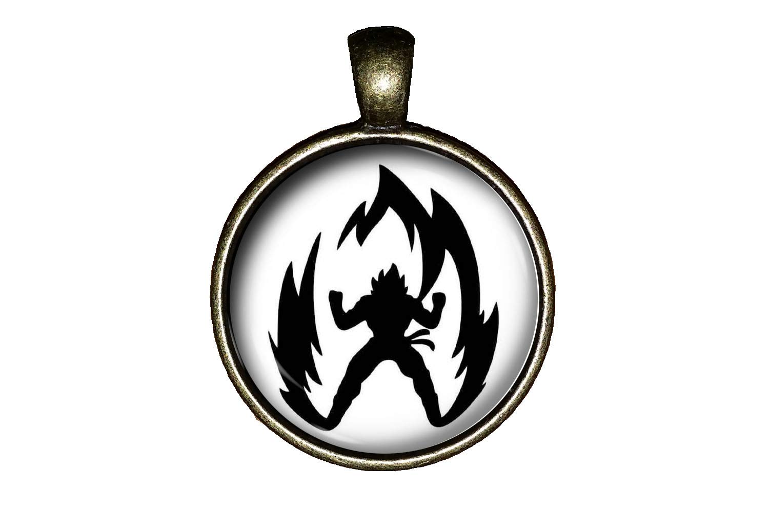Super Saiyan Necklace - Dragon Ball Z Pendant Charm Jewelry for Men & Women - Perfect Anime Gift for Cosplay, Collectors & Fans