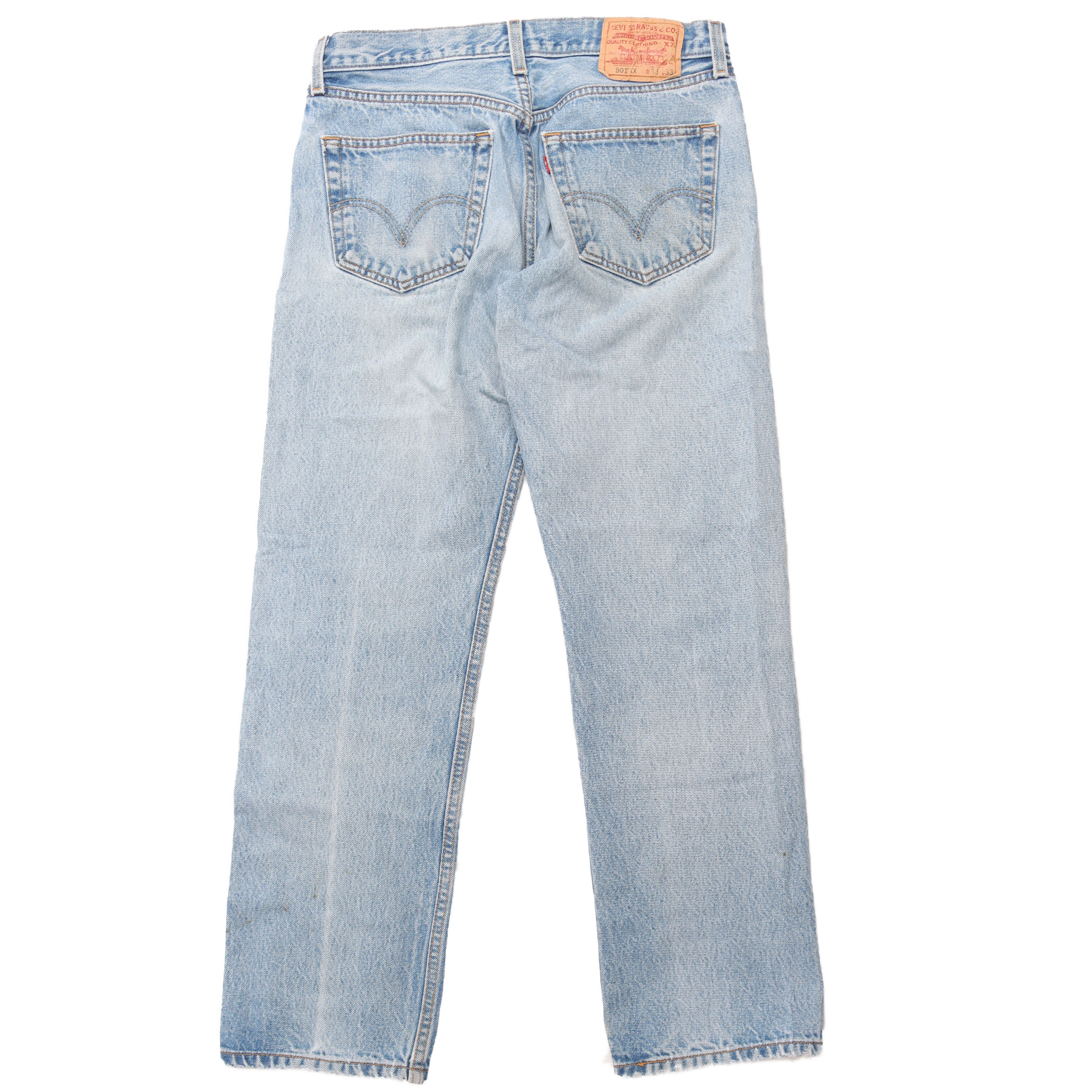 Vintage 1990's Levi's 501XX Original Button Fly Jeans - Classic Straight Leg Denim Pants for Men, Retro Fashion & Casual Wear
