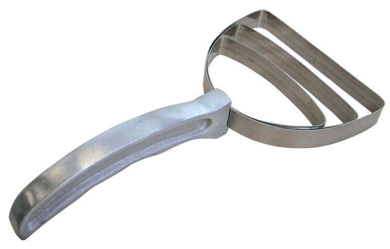 Premium Nella Meat Scraper Square - Heavy Duty Stainless Steel Food Scraper for Butchers & Home Chefs - Perfect for Meat Processing, Dough Cutting & Kitchen Prep