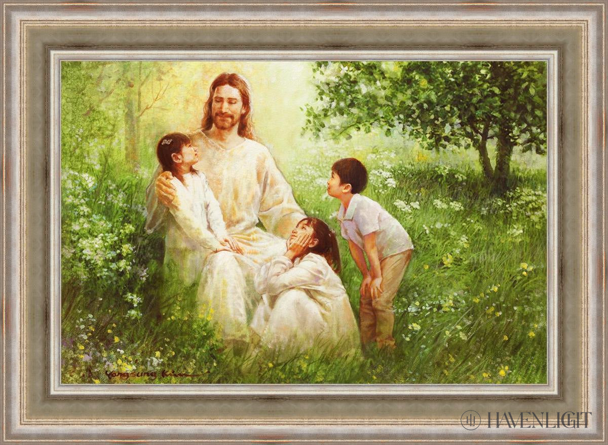 Come Unto Me By Yongsung Kim - Inspirational Christian Wall Art for Home & Church Decor - Perfect for Living Room, Bedroom, Office Prayer Space