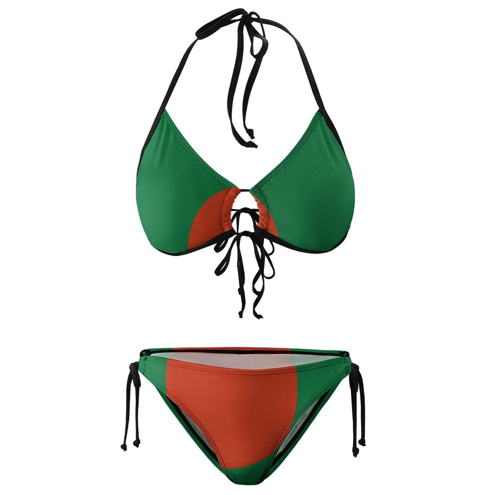 Bangladesh Flag Bikini Set for Women - Large Size Swimwear, Beachwear, Summer Swimsuits - Perfect for Beach Vacations, Pool Parties & Tropical Getaways