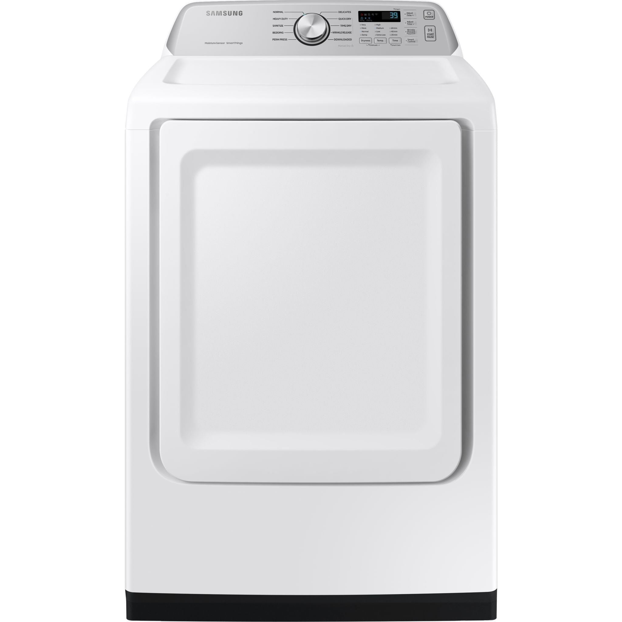 Samsung 7.4 cu. ft. Electric Dryer (DVE47CG3500W/A3) - White - Energy Efficient with Wrinkle Prevent Option - Perfect for Large Families & Laundry Rooms