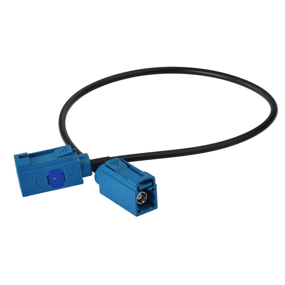 Bingfu Fakra Z Female to Female Vehicle Antenna Adapter Cable 30cm (12 inch) - Compatible with Car Stereo, Android Head Unit, GPS Navigation, FM/AM Radio, Sirius XM Satellite, 4G LTE & Bluetooth Modules - Perfect for Car Audio Upgrades and Signal Boosting