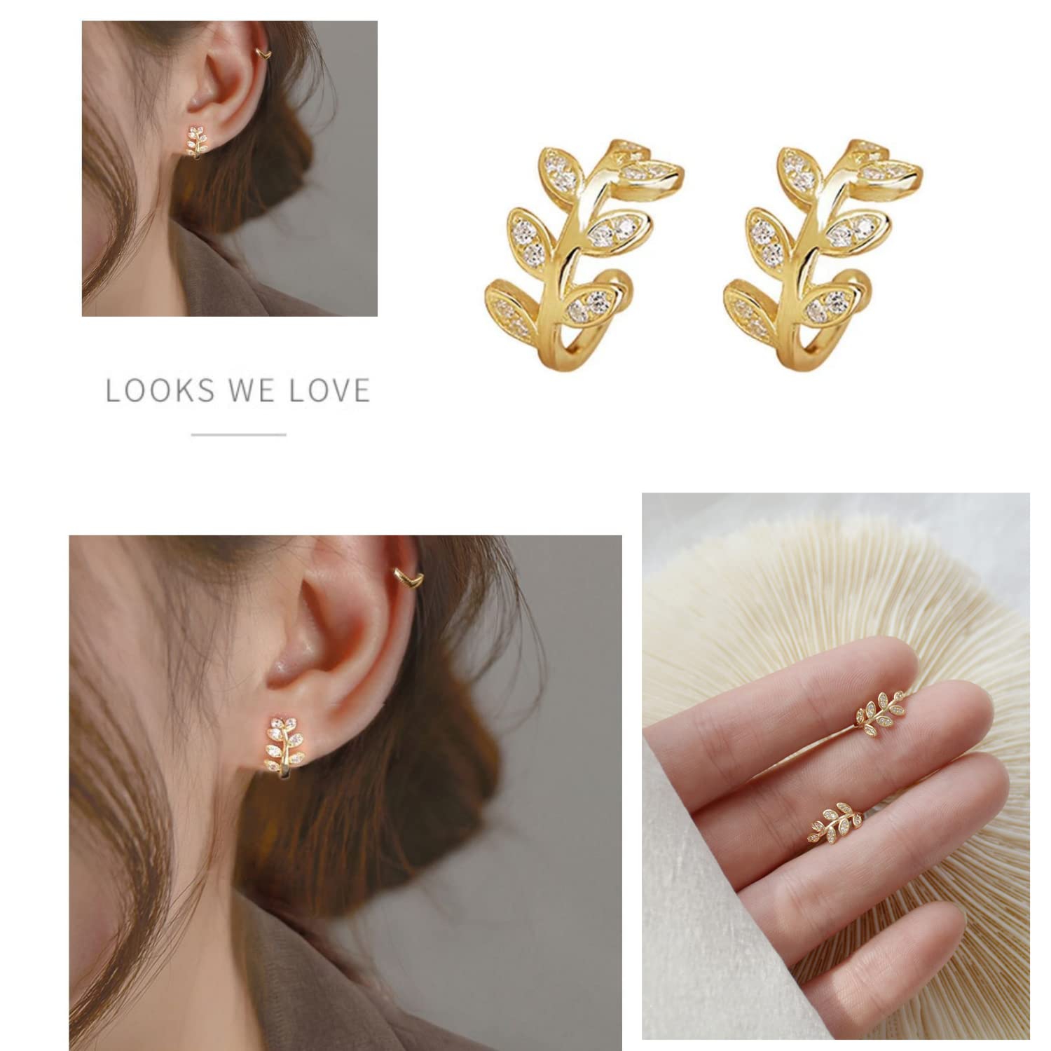 4 PCS S925 Sterling Silver Criss Cross No-Pierce Ear Cuff Set - Minimalist Double Line Cartilage Earrings for Helix & Fake Piercing | Perfect for Everyday Wear & Special Occasions