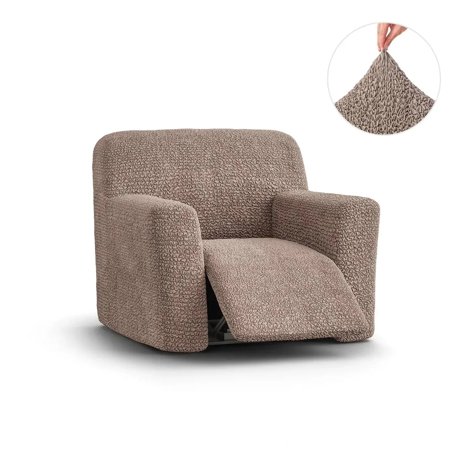 Microfiber Reclining Armchair Slipcover - Stretchable Furniture Protector for Living Room, Bedroom & Home Theater - Easy Wash Sofa Cover for Comfort & Style