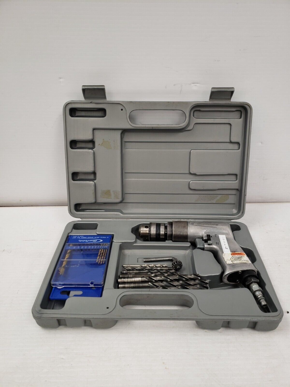 Blue Point AT803AK Air Drill - High Power Pneumatic Tool for Metalworking, Woodworking & Automotive Repair | Perfect for DIY Projects & Professional Use