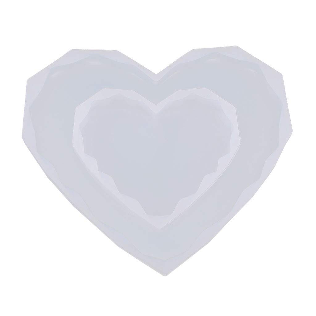 Heart-Shaped Silicone Coaster Molds for DIY Epoxy Resin Casting - 6-Piece Set for Crafts, Jewelry Making & Baking - Perfect for Home Decor, Gift Making & Party Favors