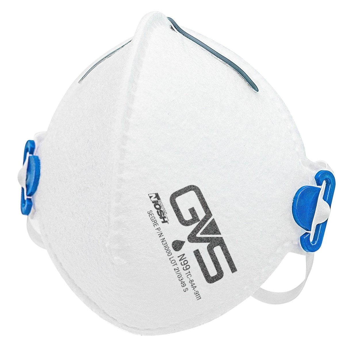 N99 Respirator Mask - Box of 15 Protective Face Masks with GVS Filter Technology | Segre N31000 | Dust, Pollution & Allergen Protection for Construction, Woodworking & Healthcare Workers