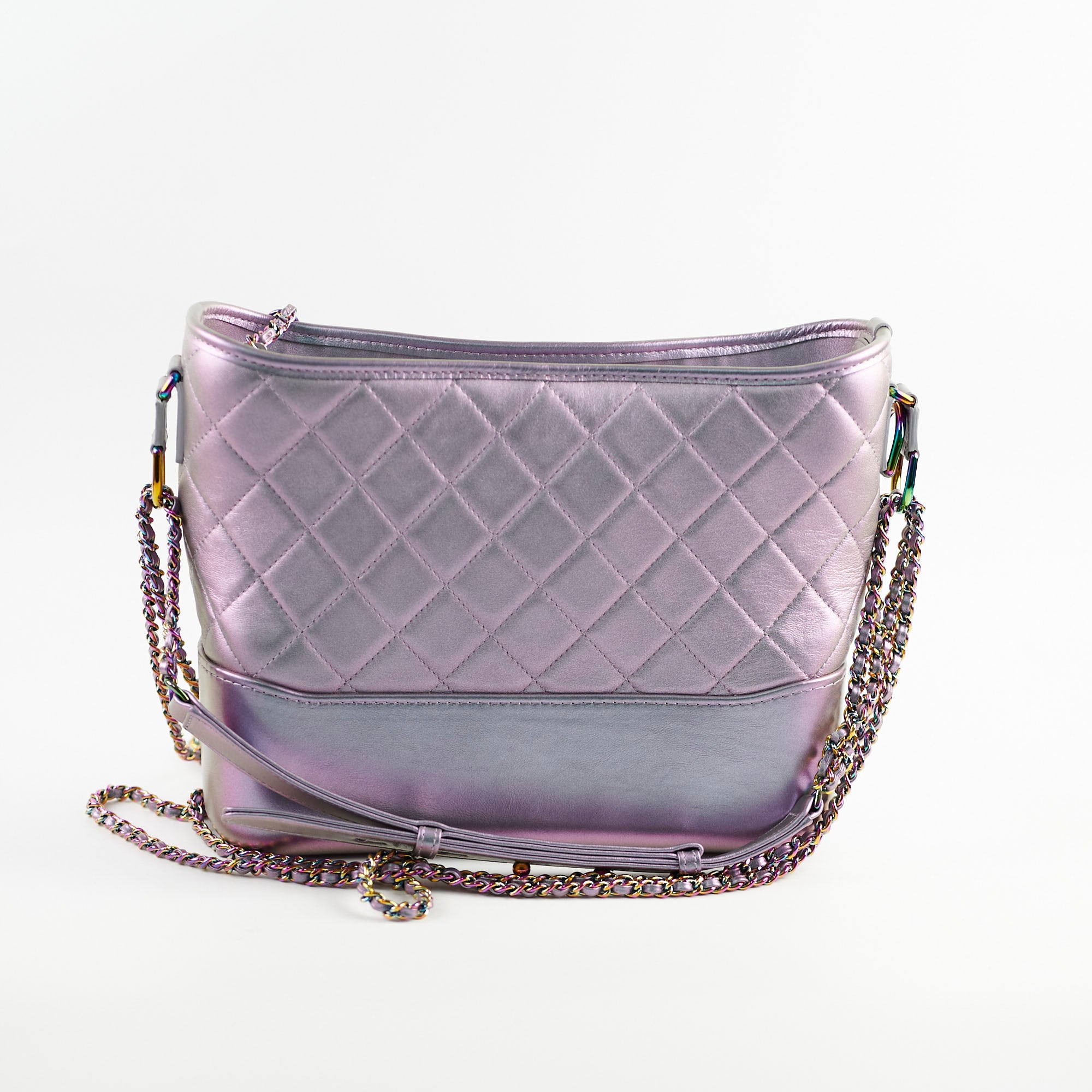 Chanel Gabrielle Iridescent Purple Handbag - Luxury Designer Shoulder Bag for Women | Perfect for Evening Parties, Date Nights & Special Occasions