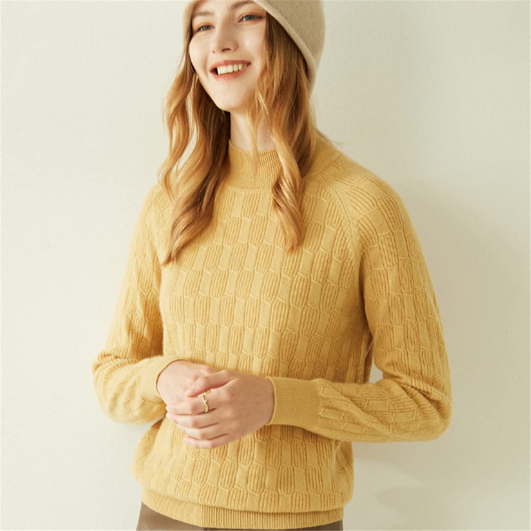 100% Cashmere Women's Sweater - Soft & Warm Winter Pullover Knit Jumper for Women - Cozy Vintage Style for Autumn & Winter Fashion