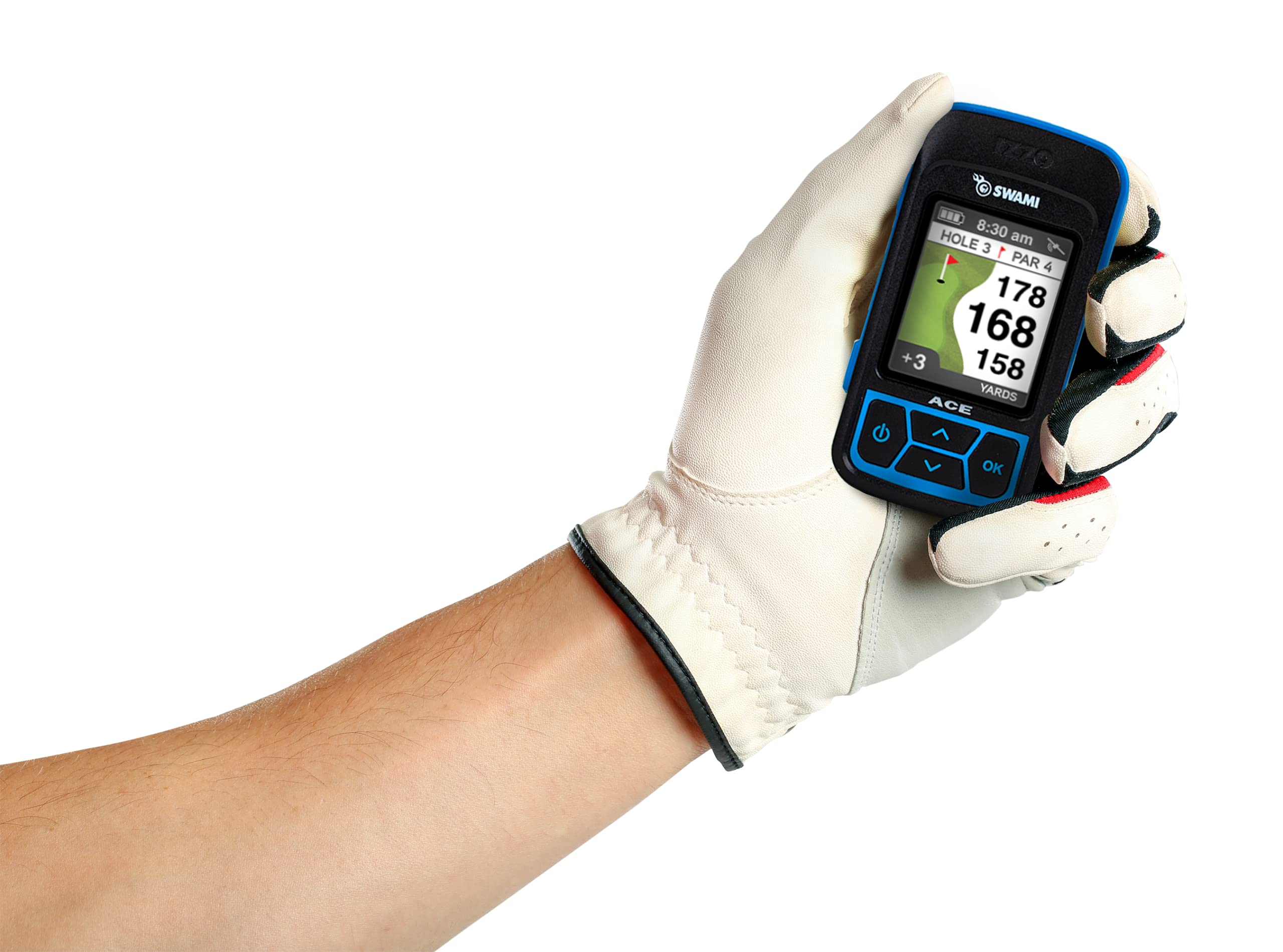 IZZO Golf Swami Ace Handheld GPS Rangefinder - Accurate Distance Measurement for Golfers | Perfect for Course Navigation & Improving Your Game
