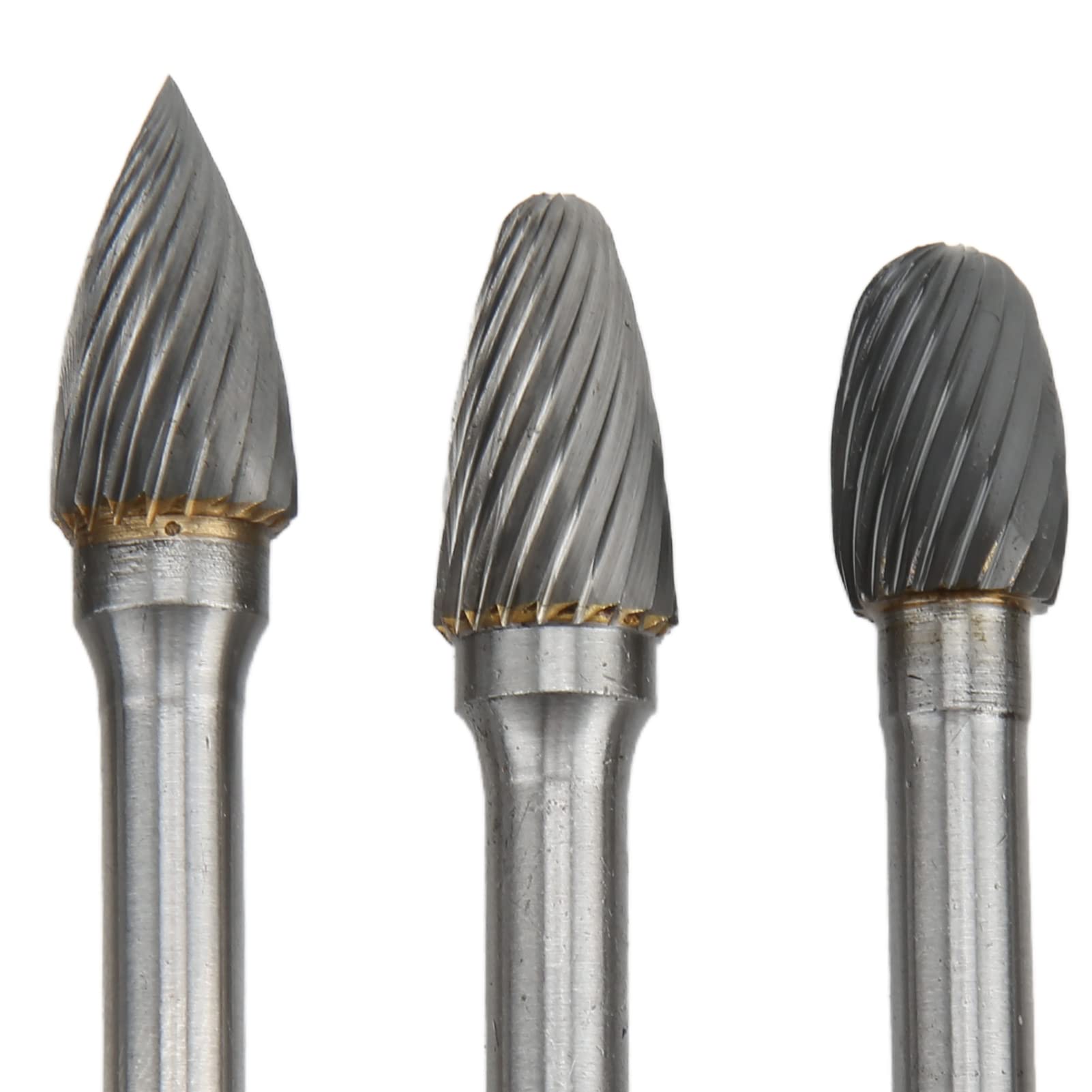 Tungsten Carbide Die Grinder Bits - 0.24x0.39in High Strength Rotary Files & Burrs for Metal Polishing, Grinding, Engraving, Drilling & Welding - Long Lasting Durability - Perfect for Automotive Repair, Metal Fabrication & DIY Projects