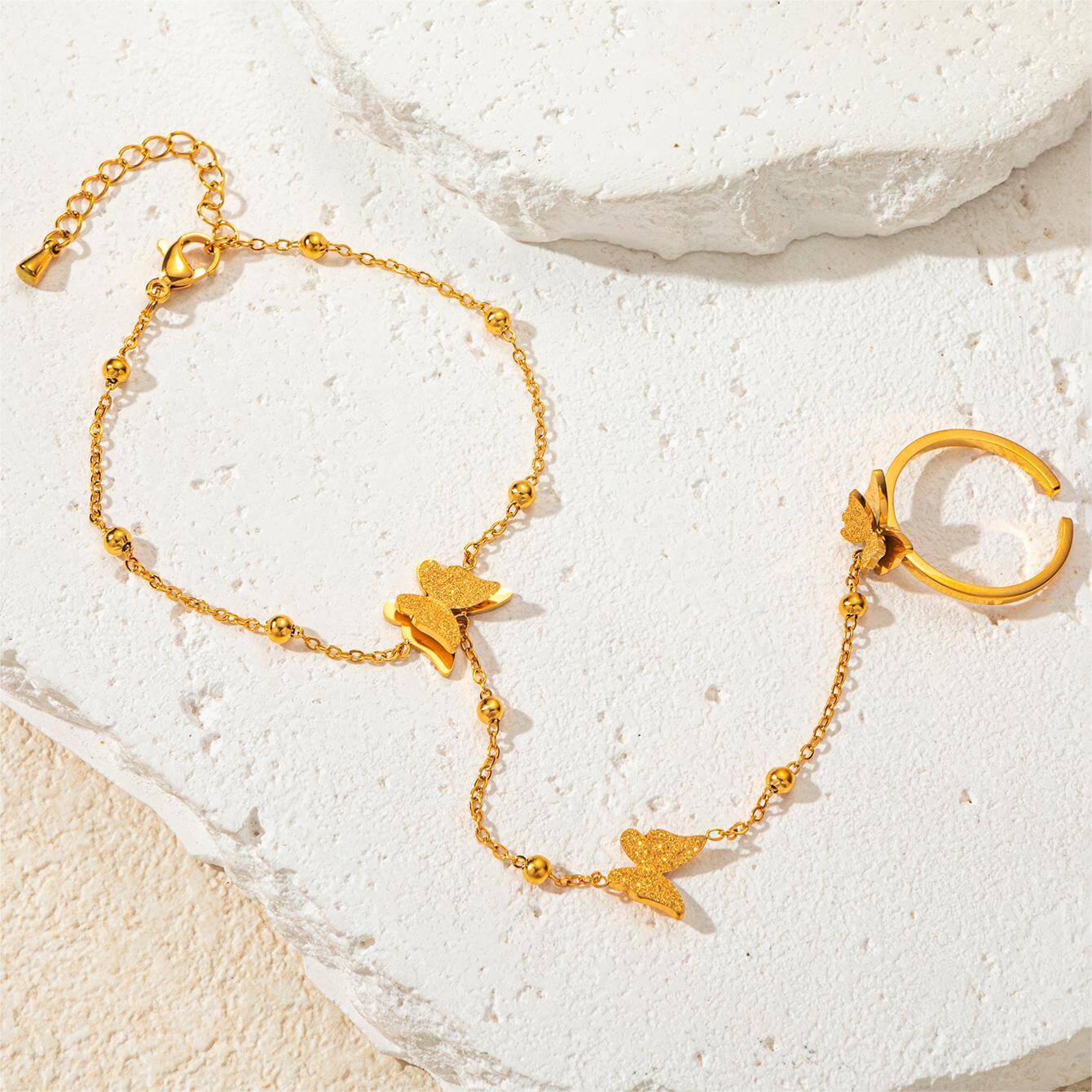 Y2K Evil Eye Hand Chain Bracelet for Women - Trendy Boho Adjustable Hand Jewelry for Protection & Style - Perfect for Festivals, Parties, and Layering with Other Bracelets