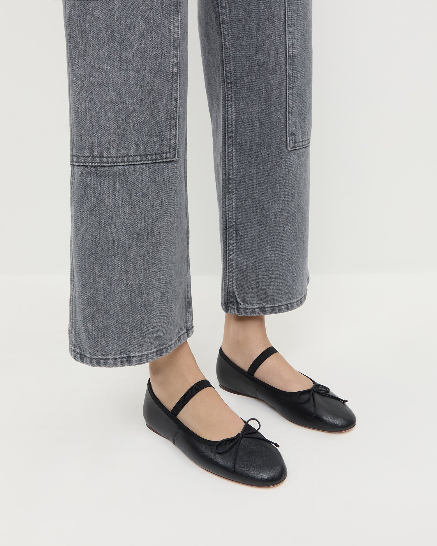 Leonie Black Ballet Flat Shoes for Women - Comfortable & Stylish Ballet Flats for Work, Casual Wear & Dance