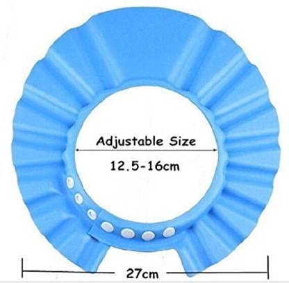 **AMAZIN Adjustable Baby Shower Cap for Kids - Soft & Safe Bathing Hair Wash Hat with Eye & Ear Protection - Waterproof Infant Toddler Bath Cap (Multi-Color) - Perfect for Sensitive Skin & Mess-Free Bath Time**