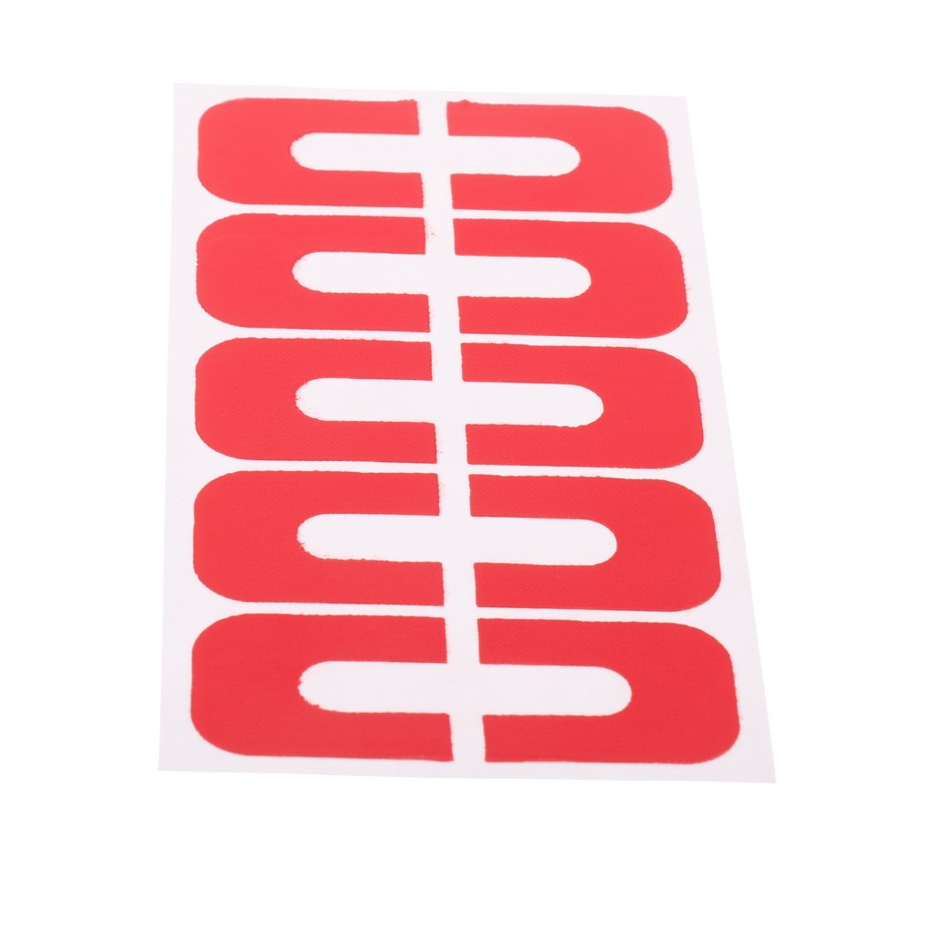 10-Pack U-Shape Peel Off Nail Polish Stickers | Spill Proof Manicure Protectors | Rose Red | Perfect for DIY Nail Art & At-Home Manicures