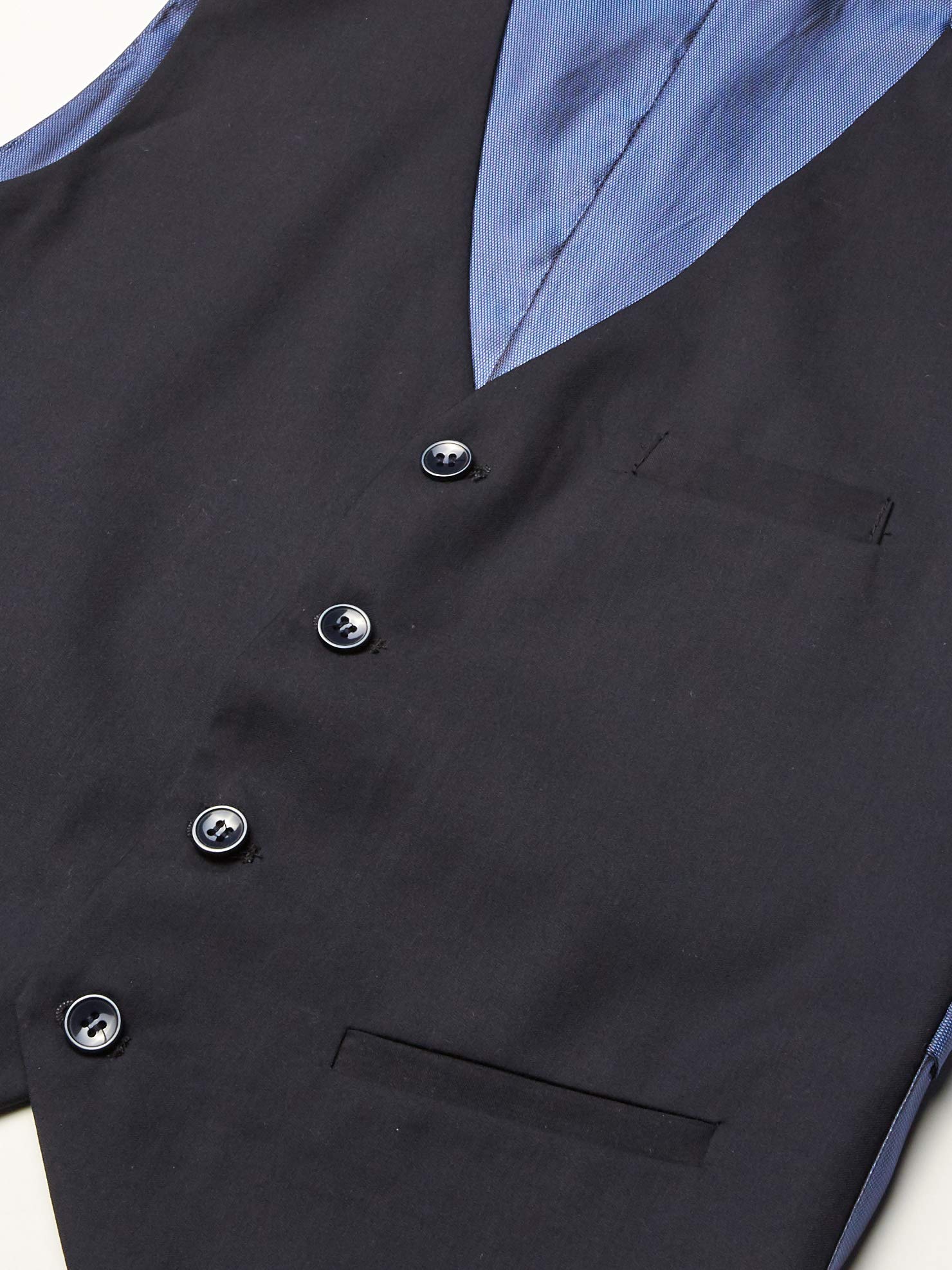 Boys' Solid Vested Suit Set - Husky Sizes Business Jacket & Pants for Formal Occasions, Weddings, and School Events